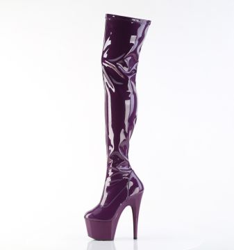 Fialové erotické kozačky ADO3000/PP/M | ADORE-3000 Pleaser - z vnitřku Fialové erotické kozačky ADO3000/PP/M | ADORE-3000 Pleaser - z vnitřku