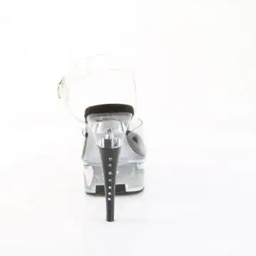 Sexy boty se zdobeným podpatkem CAP608/C-B/C | CAPTIVA-608 Pleaser - zezadu