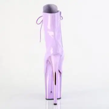 FLAM1020/LV/LVCH levandulové taneční kotníčkové kozačky | FLAMINGO-1020 Pleaser - zezadu