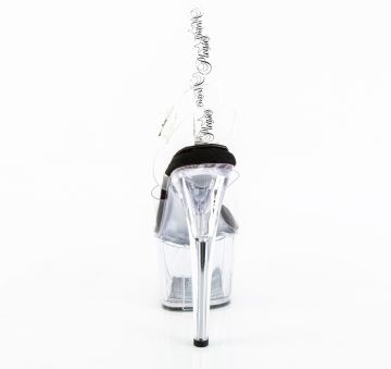 průhledné taneční sandály ADO708PREM/CTPU-B/C | ADORE-708PREM Pleaser - zezadu
