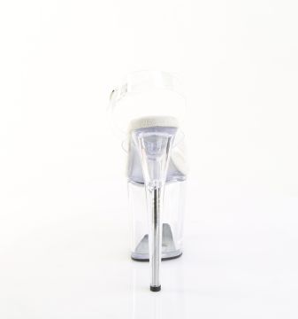 průhledné taneční sandály FLAM808PREM/CTPU/C | FLAMINGO-808PREM Pleaser - zezadu