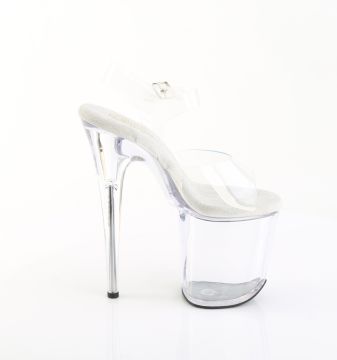 průhledné taneční sandály FLAM808PREM/CTPU/C | FLAMINGO-808PREM Pleaser - z vnějšku