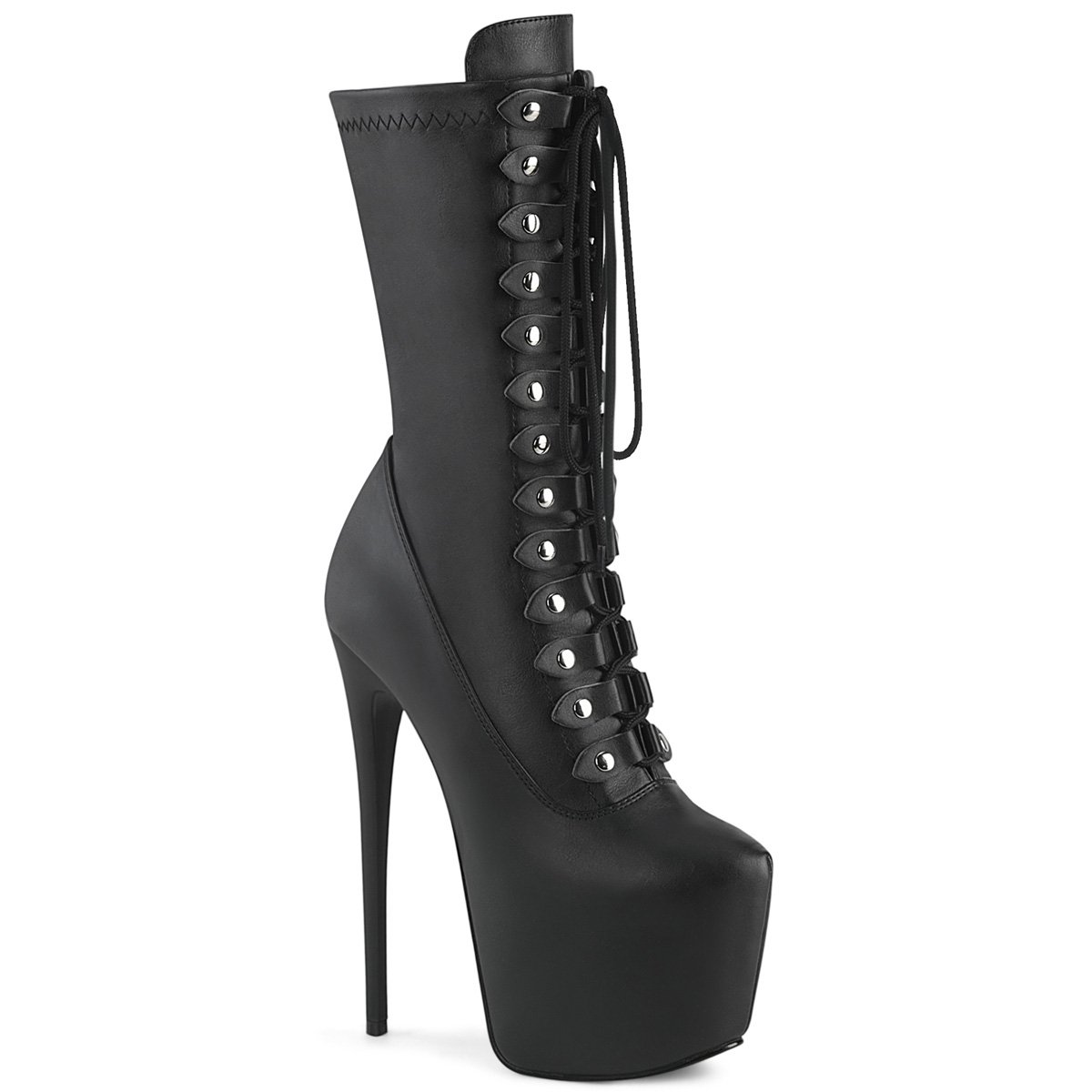 Černé kozačky na lýtka JUB1048/BPU | JUBILANT-1048 Pleaser