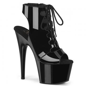 Černé kotníkové boty Pleaser ADO700-20/B/M
