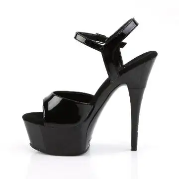 Černé sexy boty s vysokým podpatkem CAP609/B/M | CAPTIVA-609 Pleaser - z vnitřku