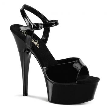 Černé sexy boty s vysokým podpatkem CAP609/B/M Pleaser
