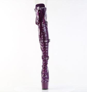 Fialové kozačky Pleaser ADO3028/PP/M | ADORE-3028 Pleaser - zepředu Fialové kozačky Pleaser ADO3028/PP/M | ADORE-3028 Pleaser - zepředu