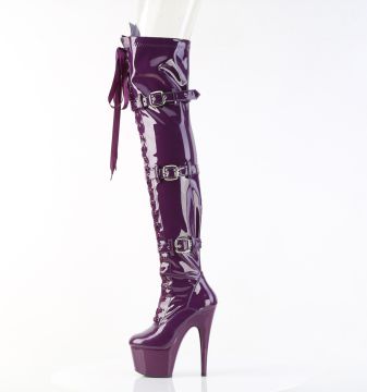 Fialové kozačky Pleaser ADO3028/PP/M | ADORE-3028 Pleaser - z vnitřku Fialové kozačky Pleaser ADO3028/PP/M | ADORE-3028 Pleaser - z vnitřku