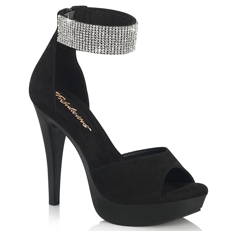 Černé luxusní sandály CTAIL525/BFS/M | COCKTAIL-525 Fabulicious