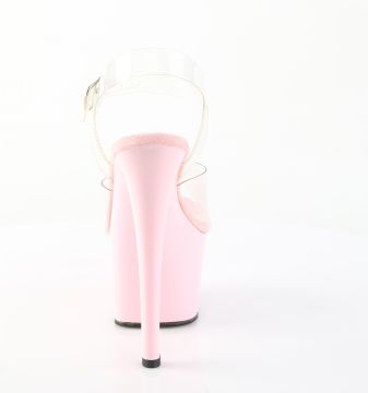 Růžové sexy boty na pole dance SKY308/C/BP | SKY-308 Pleaser - zezadu