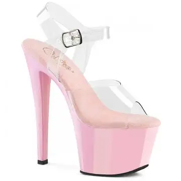 Růžové sexy boty na pole dance SKY308/C/BP