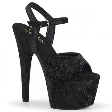 Černé sandály Pleaser ADO709WR/BFA/M