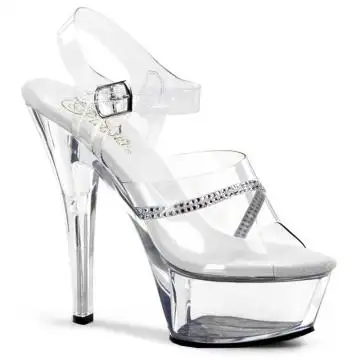 Průhledná sexy obuv KISS208R/C/M | KISS-208R Pleaser