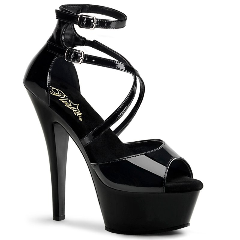 Sexy černé boty Pleaser KISS-254/B/M | KISS-254 Pleaser
