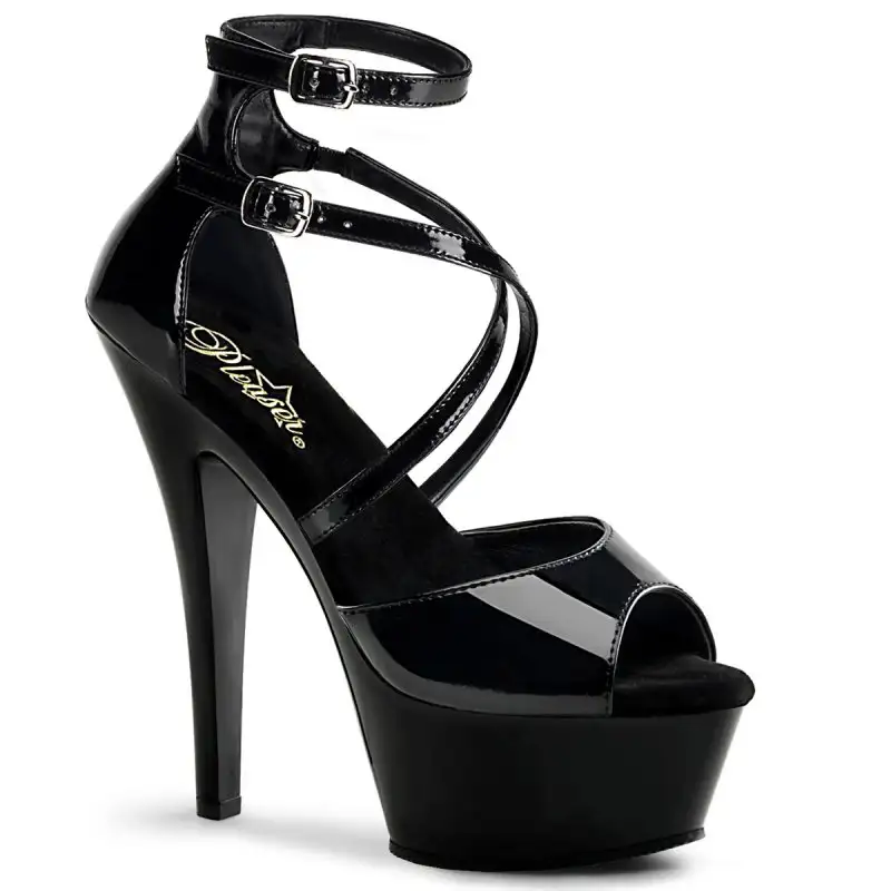 Sexy černé boty Pleaser KISS-254/B/M