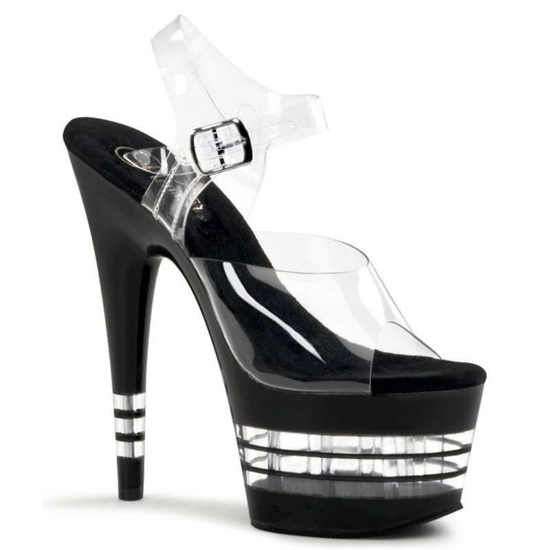Sexy obuv s pruhy na platformě ADORE-708LN | ADORE-708LN Pleaser