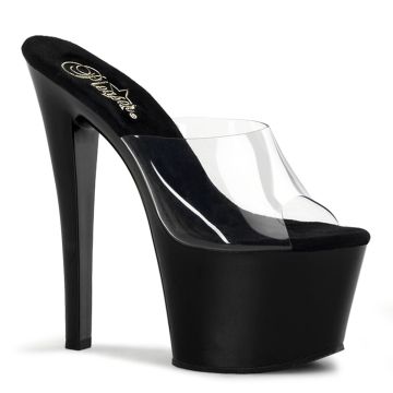 Boty pro go-go tanečnice | Černé sexy pantofle SKY301/C/B na Pleaser