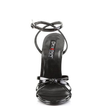 Erotické sandály DOM108/B | DOMINA-108 Devious - zepředu