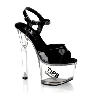 Sexy boty TIPJAR-709-5/B/BG s otvorem na peníze | TIPJAR-709-5 Pleaser Sexy boty TIPJAR-709-5/B/BG s otvorem na peníze | TIPJAR-709-5 Pleaser