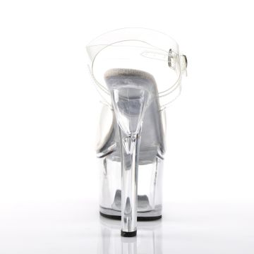 Průhledné sexy boty TRE708/C/M | TREASURE-708 Pleaser - zezadu