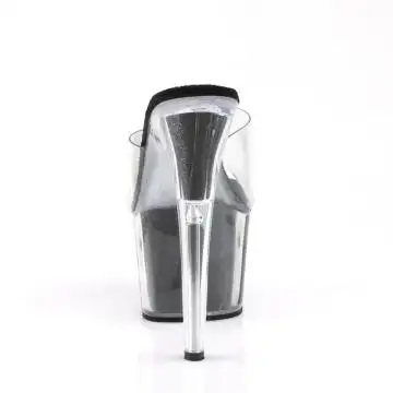 Černé sexy boty na platformě a podpatku ADO701G/C/B | ADORE-701G Pleaser - zezadu