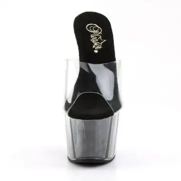 Černé sexy boty na platformě a podpatku ADO701G/C/B | ADORE-701G Pleaser - zepředu