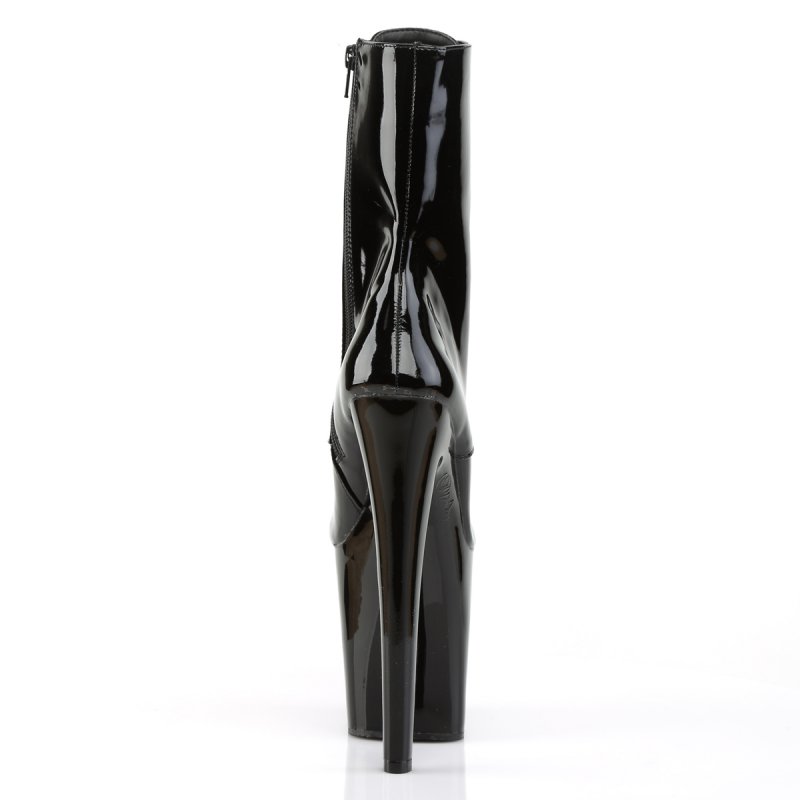 Černé sexy kozačky XTM1020/B/M | XTREME-1020 Pleaser - zezadu