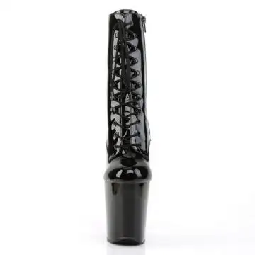 Černé sexy kozačky XTM1020/B/M | XTREME-1020 Pleaser - zepředu