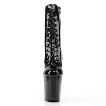 Černé sexy kozačky XTM1020/B/M | XTREME-1020 Pleaser - zepředu