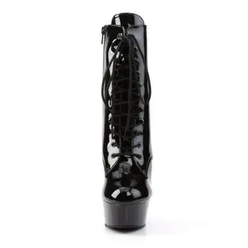 Černé taneční kozačky DEL1020/B/M | DELIGHT-1020 Pleaser - zepředu