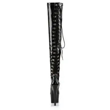 Černé sexy kozačky ADO3063/B/M | ADORE-3063 Pleaser - zezadu
