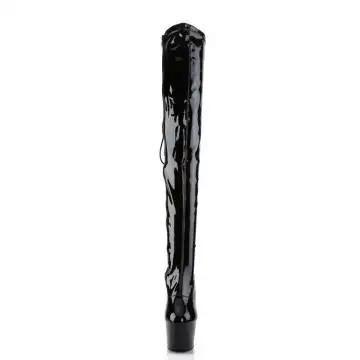 Černé sexy kozačky ADO3063/B/M | ADORE-3063 Pleaser - zepředu