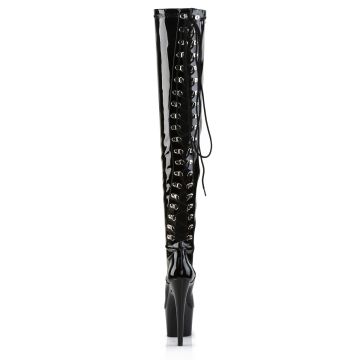 Černé sexy kozačky ADO3063/B/M | ADORE-3063 Pleaser - zezadu Černé sexy kozačky ADO3063/B/M | ADORE-3063 Pleaser - zezadu
