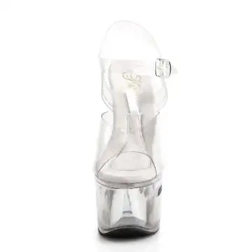 Průhledné taneční sexy boty s otvorem na peníze TIP708-2/C/M | TIPJAR-708-2 Pleaser - zepředu