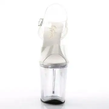 Průhledné sexy boty na extrémní platformě XTM808/C/M | XTREME-808 Pleaser - zepředu