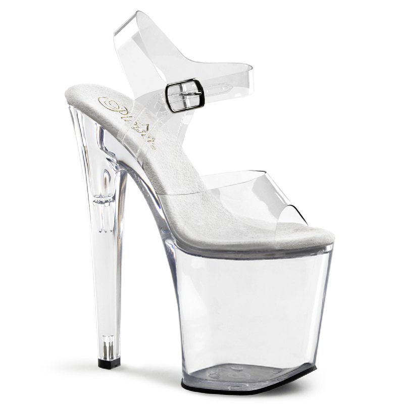 Průhledné sexy boty na extrémní platformě XTM808/C/M | XTREME-808 Pleaser