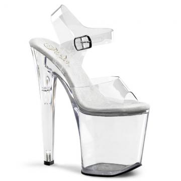 XTREME-808/C/M Průhledné sexy boty na extrémní platformě Pleaser