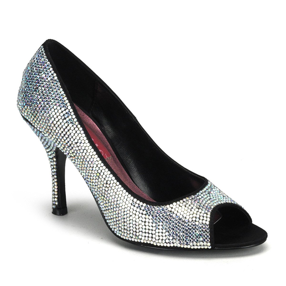 Lodičky poseté ozdobnými kameny VIOLETTE-03R/IRI | VIOLETTE-03R Bordello