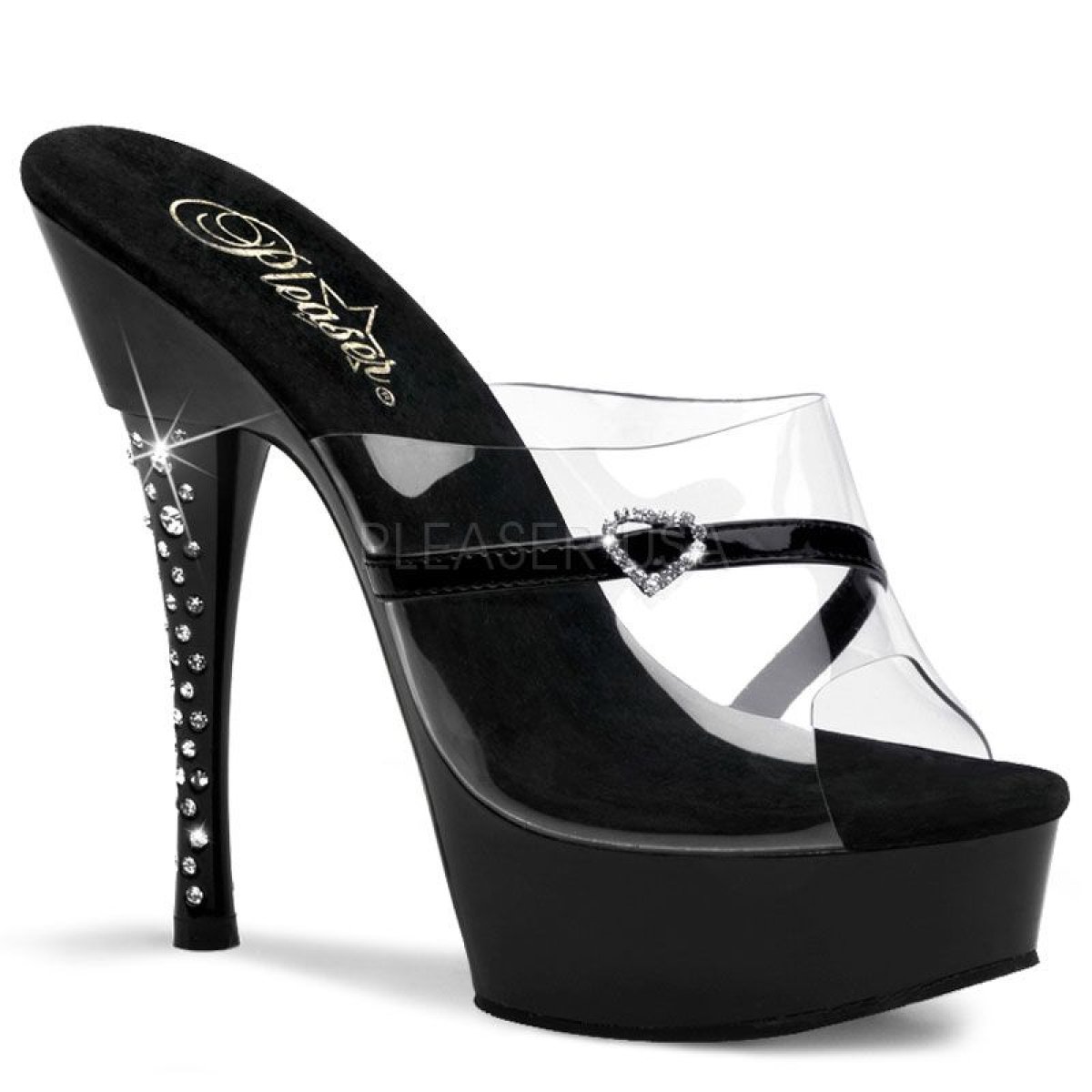 Erotická obuv DIAMOND-601H/CB/B | DIAMOND-601H Pleaser