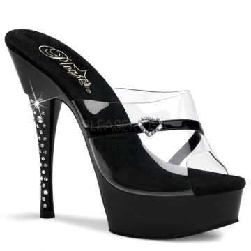 Erotická obuv DIAMOND-601H/CB/B Pleaser
