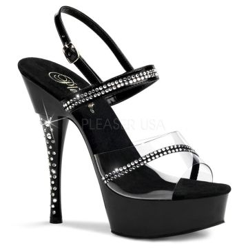 Sexy erotické boty DIAMOND-639/B/M Pleaser