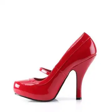 Červené retro lodičky CUTIE02/RPT | CUTIEPIE-02 Pin Up Couture - z vnitřku