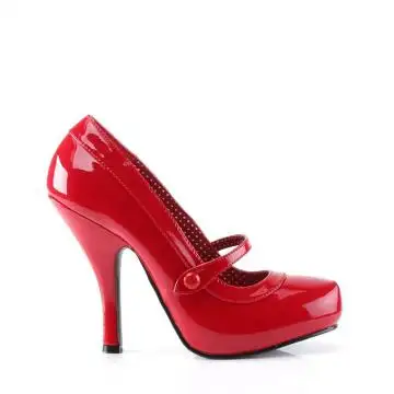 Červené retro lodičky CUTIE02/RPT | CUTIEPIE-02 Pin Up Couture - z vnějšku