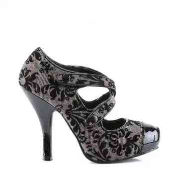 Retro dámské lodičky na podpatku CUTIE09/BNTWF | CUTIEPIE-09 Pin Up Couture - zezadu