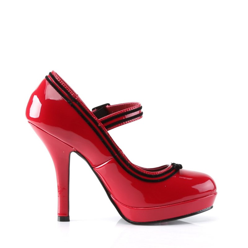 Červené dámské lodičky SECRET-15/RPT | SECRET-15 Pin Up Couture - z vnějšku