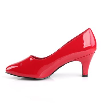 Červené lodičky pro široké chodidlo DIV420/R | DIVINE-420W Pleaser Pink Label - z vnitřku Červené lodičky pro široké chodidlo DIV420/R | DIVINE-420W Pleaser Pink Label - z vnitřku