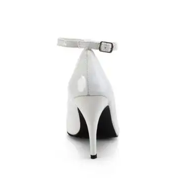 Bílé lodičky s páskem VAN431/W | VANITY-431 Pleaser - zezadu