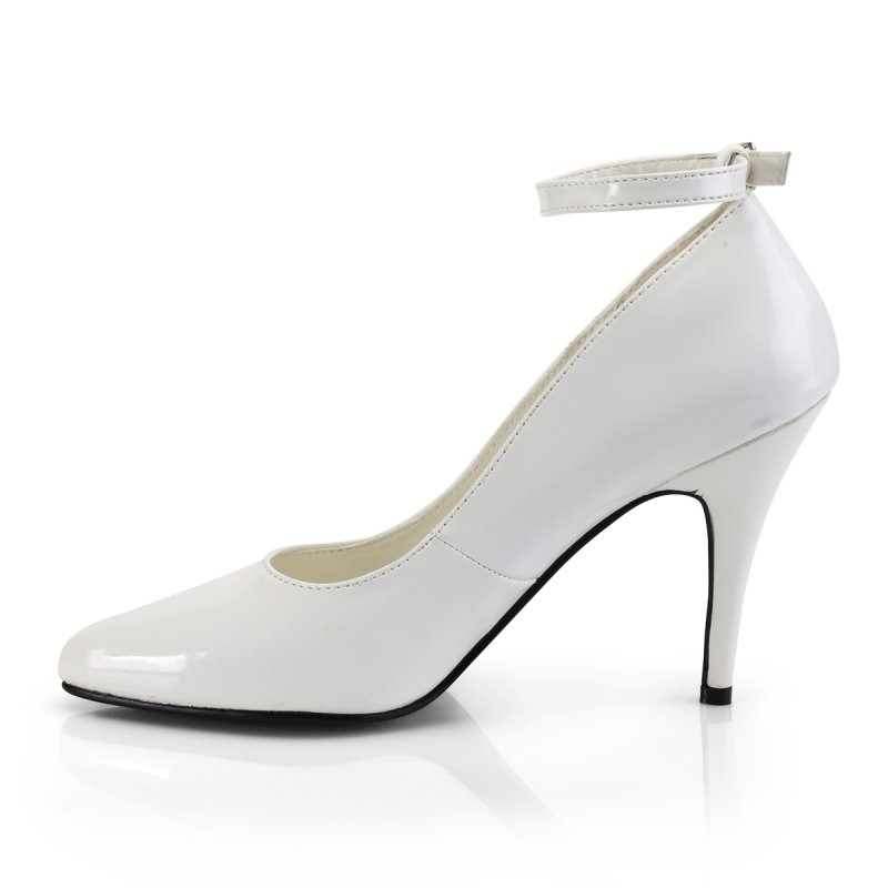Bílé lodičky s páskem VAN431/W | VANITY-431 Pleaser - z vnitřku