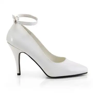 Bílé lodičky s páskem VAN431/W | VANITY-431 Pleaser - z vnějšku
