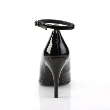 Černé lodičky s páskem VAN431/B | VANITY-431 Pleaser - zezadu